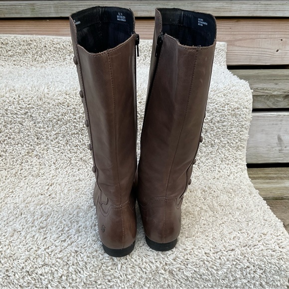 Born Martika Leather Riding Boots Button Detail Cosmic Brown Women's Size 9.5 - Picture 16 of 16